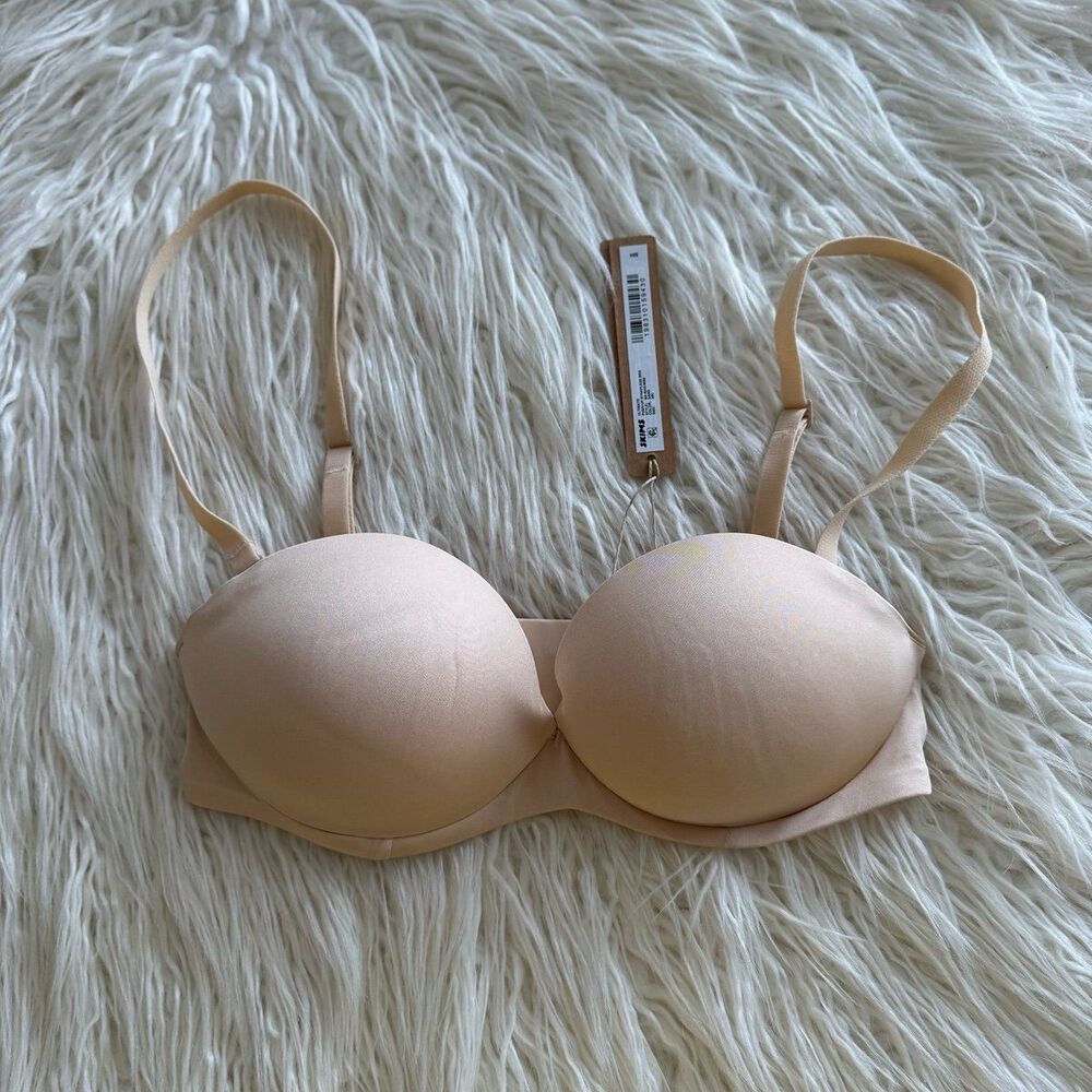 Skims Ultimate Push Up Strapless Bra Sand Size 32B